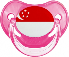 Bandera de Singapur clásica rosa piruleta fisiológica