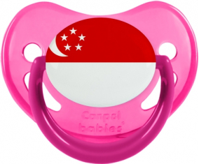 Bandera de Singapur Piruleta Fisiológica Fosforescente rosa