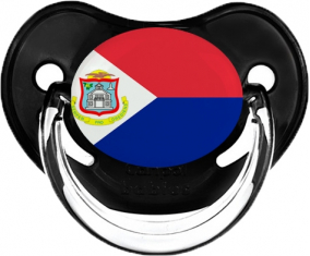 Sint Maarten Clásico Negro Bandera Piruleta Fisiológica