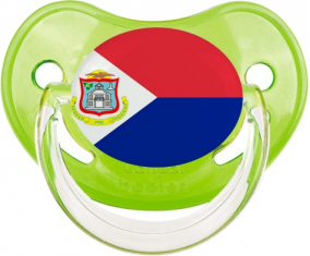 Sint Maarten Classic Bandera piruleta fisiológica verde