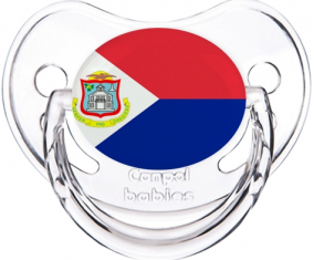 Sint Maarten Clásico Transparente Bandera Piruleta Fisiológica