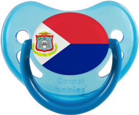 Sint Maarten Fosforescente Bandera Piruleta Azul