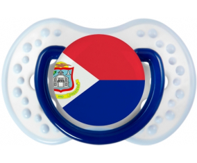 Sint Maarten Lollipop bandera lovi dynamic clásico azul marino-blanco-azul