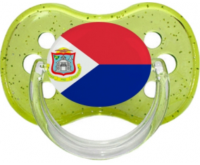 Sint Maarten Tetine Cereza Lentejuelas Bandera Verde