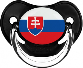 Bandera Eslovaquia Clásica Tetina Fisiológica Negra