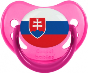 Eslovaquia Bandera tetina fosforescente rosa