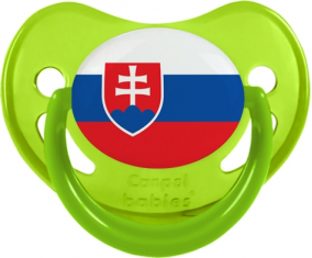 Bandera Eslovaquia Fisiológica Tetina Fosforescente Verde
