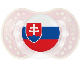 Bandera de Sucete de Eslovaquia lovi dynamic clásico retro-rosa-tierno