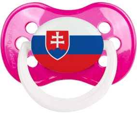 Bandera clásica de rosa oscura de suceto anatómico de Eslovaquia