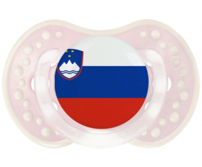 Bandera tetina de Eslovenia lovi dynamic clásico retro-rosa-tierno