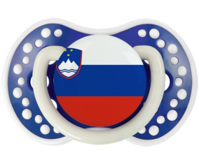 Bandera tetina de Eslovenia lovi dynamic fosforescente azul marino