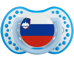 Bandera tetina de Eslovenia lovi dynamic fosforescente blanco-azul