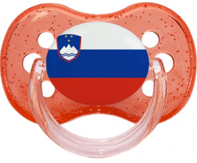 Bandera de Eslovenia Rojo Cereza Brillo Lollipop