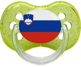 Bandera de Eslovenia verde cereza brillo Lollipop