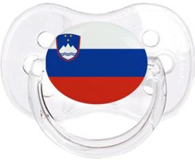Eslovenia bandera clásica transparente cereza lollipop