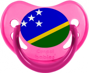 Bandera de las Islas Salomón Fisiológicamente Fosforescente Rosa Lollipop