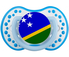 Bandera de las Islas Salomón lovi dynamic fosforescente azul-blanco