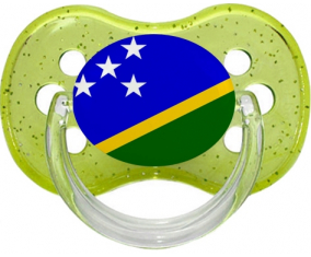 Las Islas Salomón bandera verde cereza brillo Lollipop