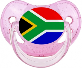 Rosa de brillo tetino fisiológico bandera de Sudáfrica