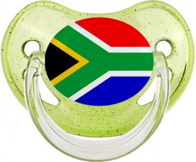 Bandera de Sudáfrica Lentejuelas Verde Tetina Fisiológica
