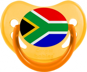 Bandera de Sudáfrica Fisiológica Tetina Fosforescente Amarillo