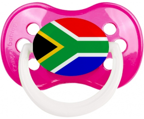 Bandera de Sudáfrica sucete anatómico clásico rosa oscura