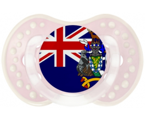 Flag South Georgia y South Sandwich Islands Tetine lovi dynamic clásico retro-rosa-tierno