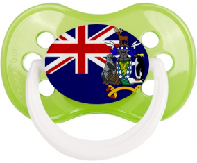 Bandera De Georgia del Sur y South Sandwich Islands Clásico Verde Anatómico Lollipop