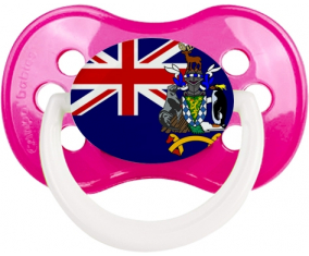 Bandera De Georgia del Sur y South Sandwich Islands Clásico Rosa Oscuro Anatómico Lollipop