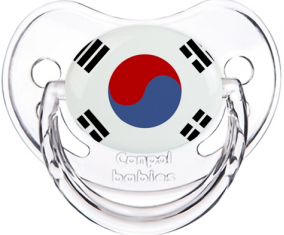 Corea del Sur bandera clásica transparente piruleta fisiológica