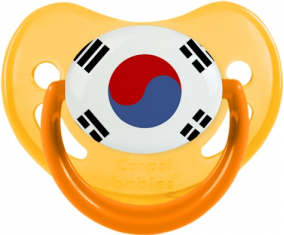 Bandera de Corea del Sur Fosforescente Amarillo Piruleta Fisiológica