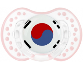 La bandera de Corea del Sur Lollipop lovi dynamic clásico retro-blanco-rosa-tierno