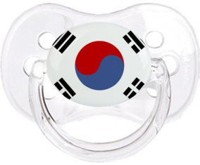 Corea del Sur bandera clásica transparente cereza lollipop