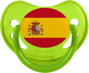 Bandera de España Fosforescente Tetino Fisiológico Verde