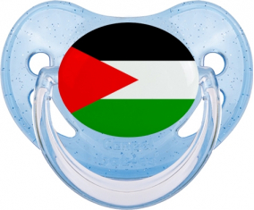 Bandera palestina lentejuelas azules Piruleta Fisiológica