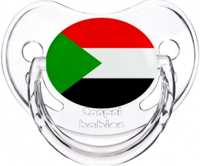 Bandera de Sudán clásica transparente piruleta fisiológica