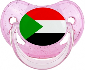 Bandera de Sudán Piruleta Fisiológica Rosa lentejuelas