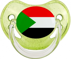 Bandera de Sudán Verde Lentejuelas Piruleta Fisiológica