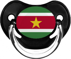 Bandera de Surinam Tetin Fisiológica Negra Clásica
