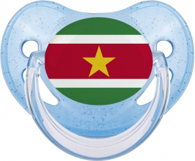 Surinam Tétine Azul Lentejuelas Bandera Tetina