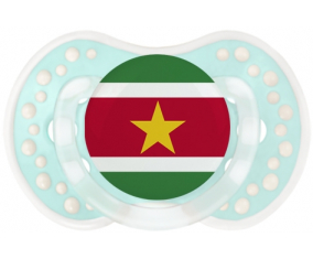 Bandera suriname sucete lovi dynamic clásico retro-turquesa-laguna