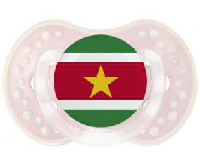 La bandera de Suriname Sucete lovi dynamic clásico retro-rosa-tierno