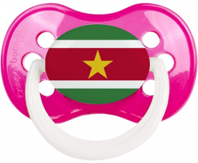 Suriname sucete anatómica bandera clásica rosa oscura