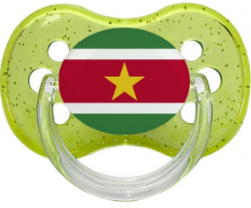 Surinam sucete cereza lentejuelas bandera verde