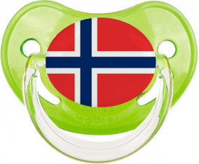 Bandera de Svalbard y suceto fisiológico verde clásico de Jan Mayen