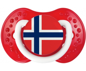 La bandera de Svalbard y Jan Mayen Tetine lovi dynamic clásico rojo blanco