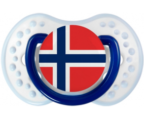 La bandera de Svalbard y Jan Mayen Tetine lovi dynamic clásico azul marino-blanco
