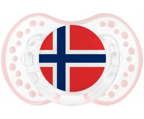 La bandera de Svalbard y Jan Mayen Tetine lovi dynamic clásico retro-blanco-rosa-tierno
