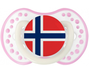 Bandera de Svalbard y Jan Mayen Tetine lovi dynamic blanco rosa fosforescente