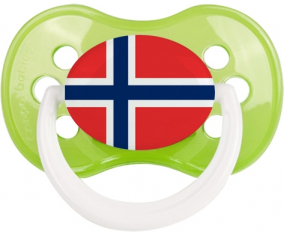 Bandera de Svalbard y Lollipop anatómico verde clásico de Jan Mayen
